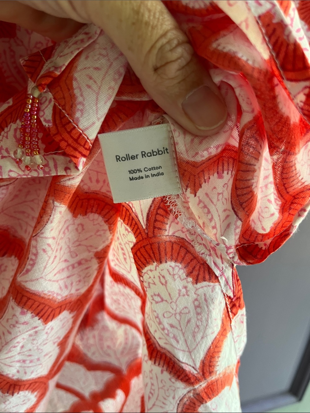 Roller Rabbit Kurta Jemina Red - Picture 5 of 5